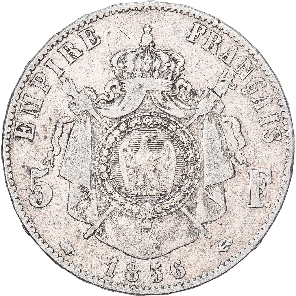 Frankreich, 5 Francs, Napoléon III, 1856, Paris, Silber, S, Gadoury:734