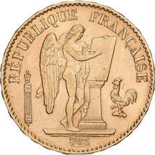 Frankreich, 20 Francs, Génie, 1886, Paris, Gold, VZ+, Gadoury:1063, KM:825