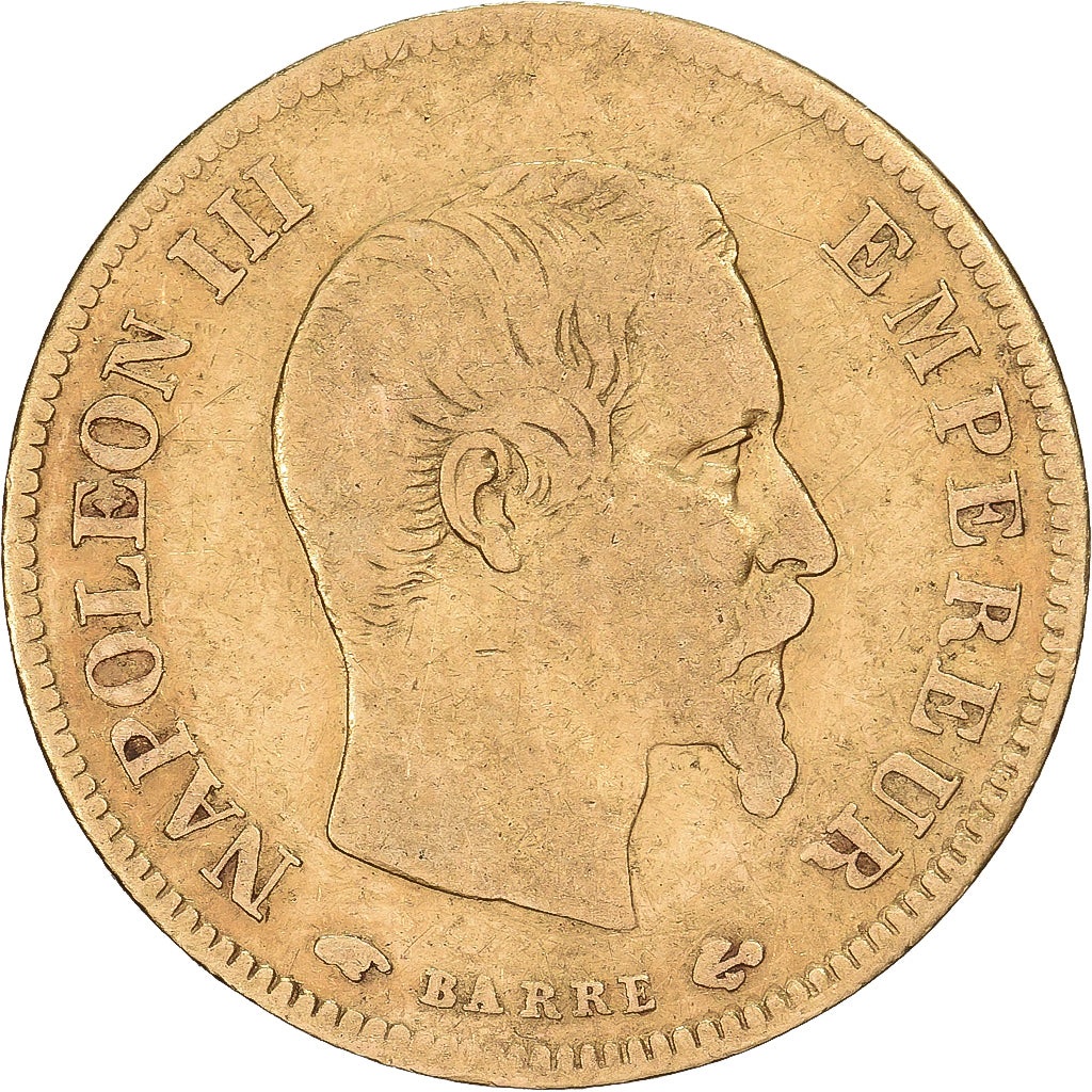 Frankreich, 10 Francs, Napoléon III, 1857, Paris, Gold, S+, Gadoury:1014