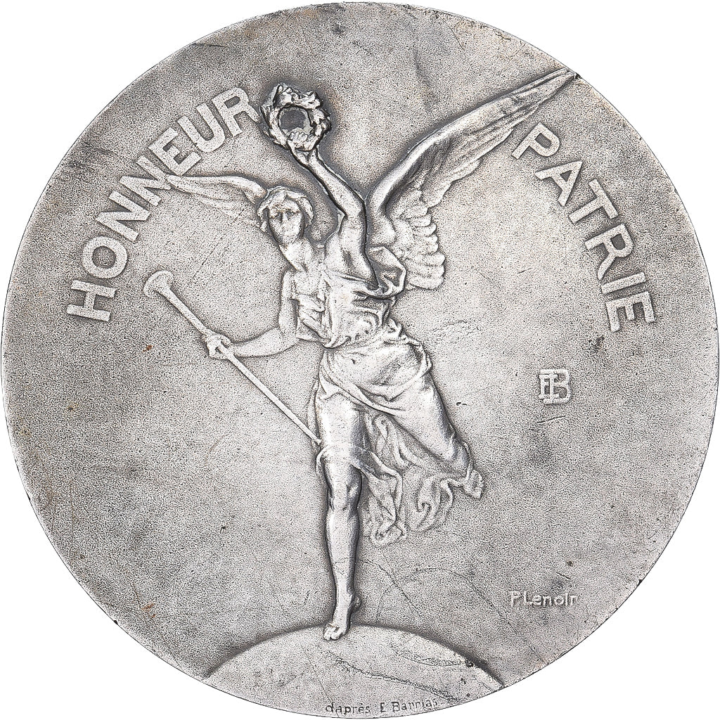 Francia, medalla, Union des Sociétés de Tir de France, XXth Century, Plata