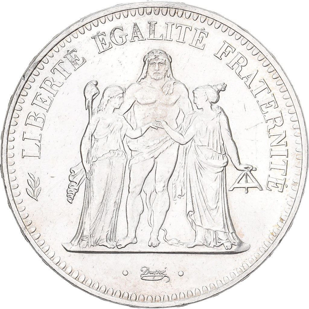 Frankrijk, 50 Francs, Hercule, 1974, Hybrid issue, Zilver, PR, Gadoury:882a