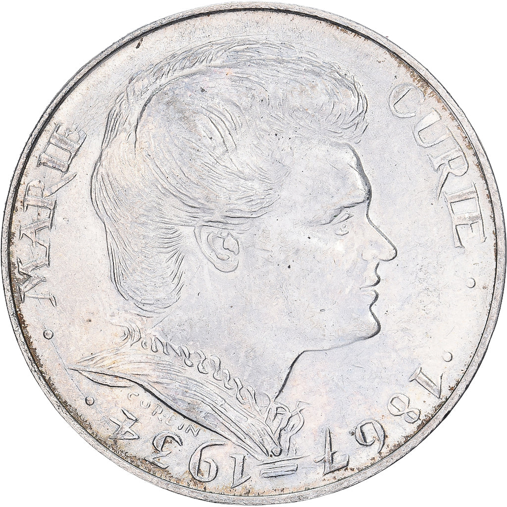 France, 100 Francs, Marie Curie, 1984, Paris, FAUX, Silver, AU(50-53), KM:955