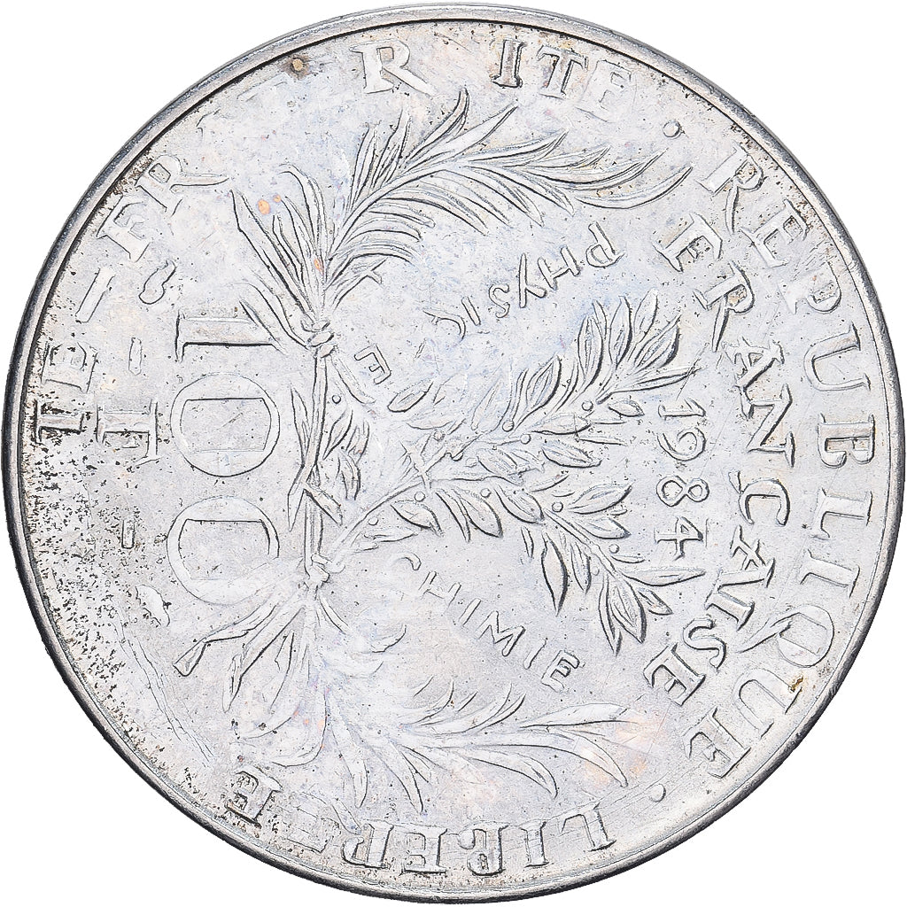 France, 100 Francs, Marie Curie, 1984, Paris, FAUX, Silver, AU(50-53), KM:955