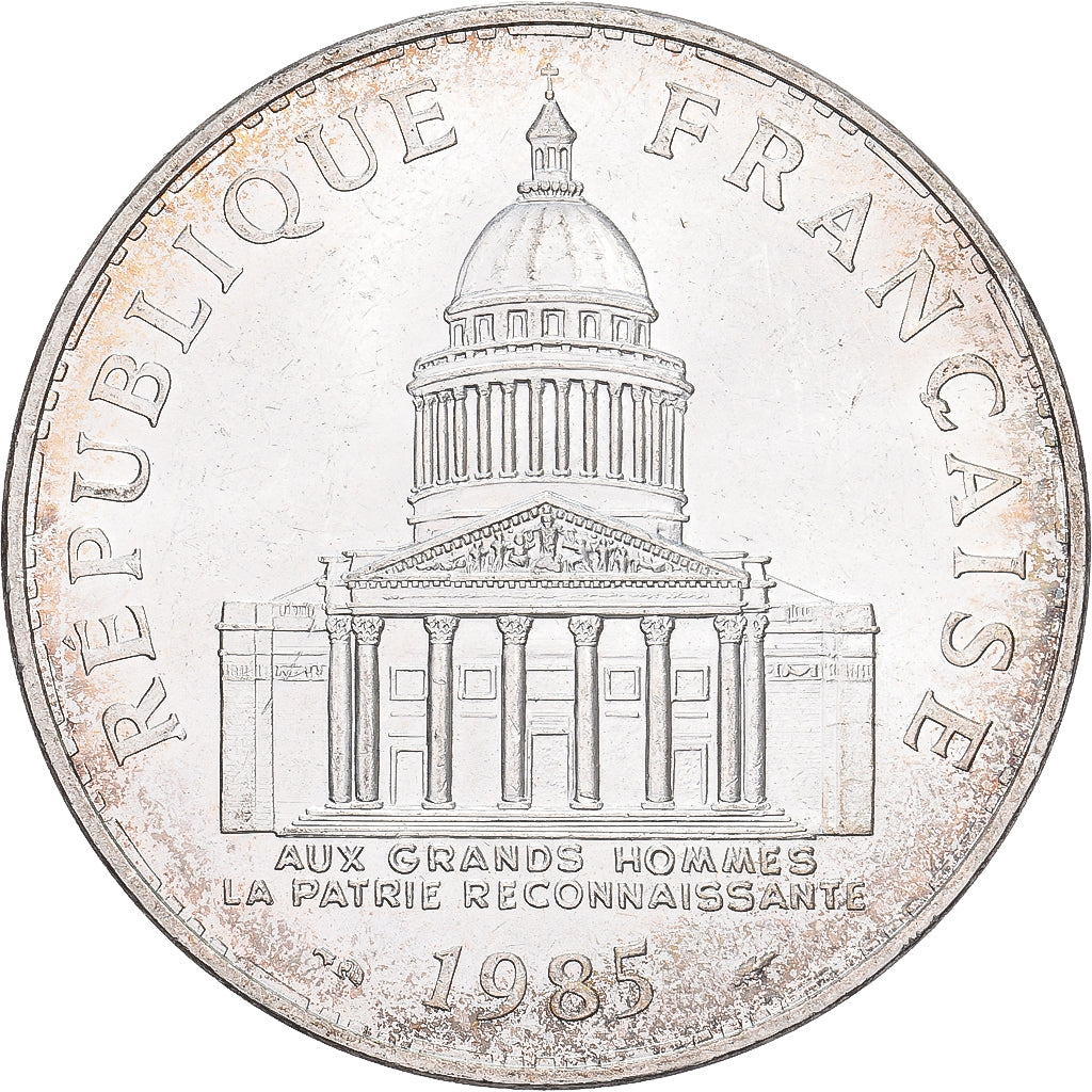 Francia, 100 Francs, Panthéon, 1985, Paris, Plata, EBC, Gadoury:898, KM:951.1