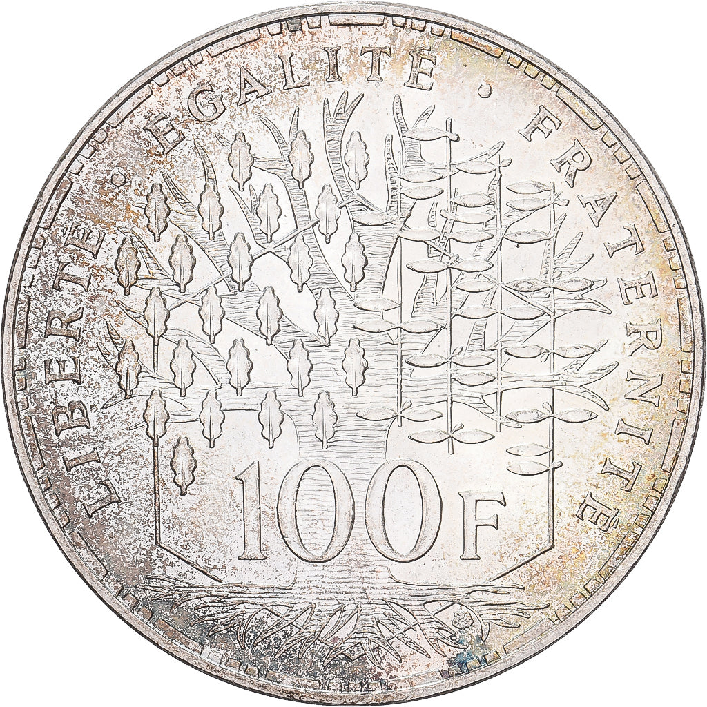 Francia, 100 Francs, Panthéon, 1985, Paris, Plata, EBC, Gadoury:898, KM:951.1