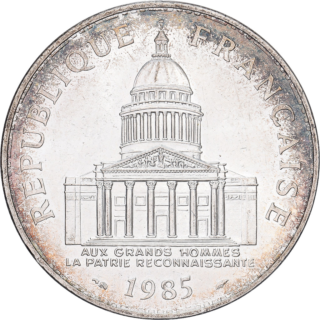 Francia, 100 Francs, Panthéon, 1985, Paris, Plata, EBC, Gadoury:898, KM:951.1