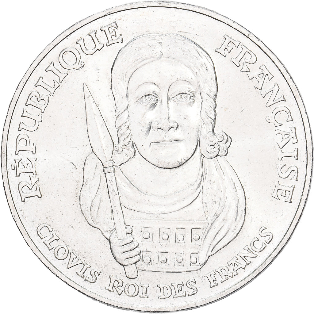 France, 100 Francs, Clovis, 1996, Argent, SUP+, Gadoury:953, KM:1180