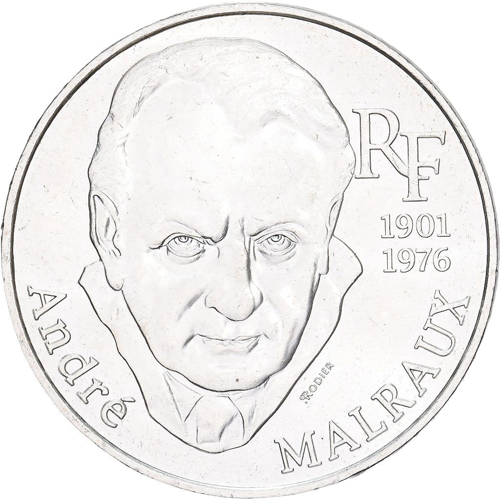 Francia, 100 Francs, André Malraux, 1997, Paris, Plata, SC, KM:1188