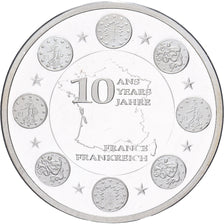 Germania, medaglia, 10 ans de l'Euro, 2010, Argento, FDC