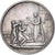 Francja, medal, 1864, Srebro, Montagny, Mariage, AU(55-58)