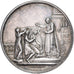 Francja, medal, 1864, Srebro, Montagny, Mariage, AU(55-58)