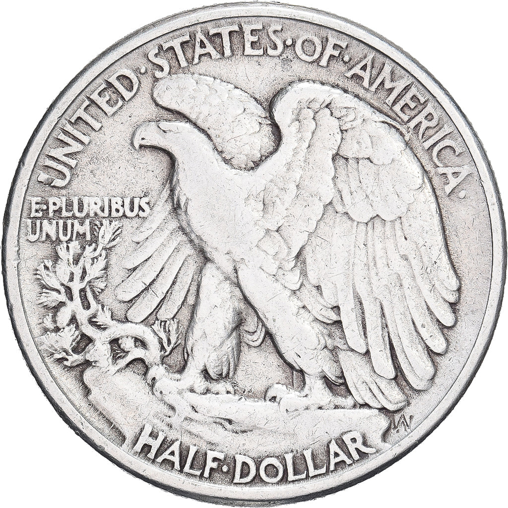 États-Unis, Half Dollar, Walking Liberty, 1944, Philadelphie, Argent, TB+