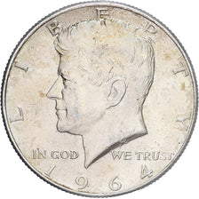 États-Unis, Half Dollar, Kennedy, 1964, Philadelphie, Argent, SUP