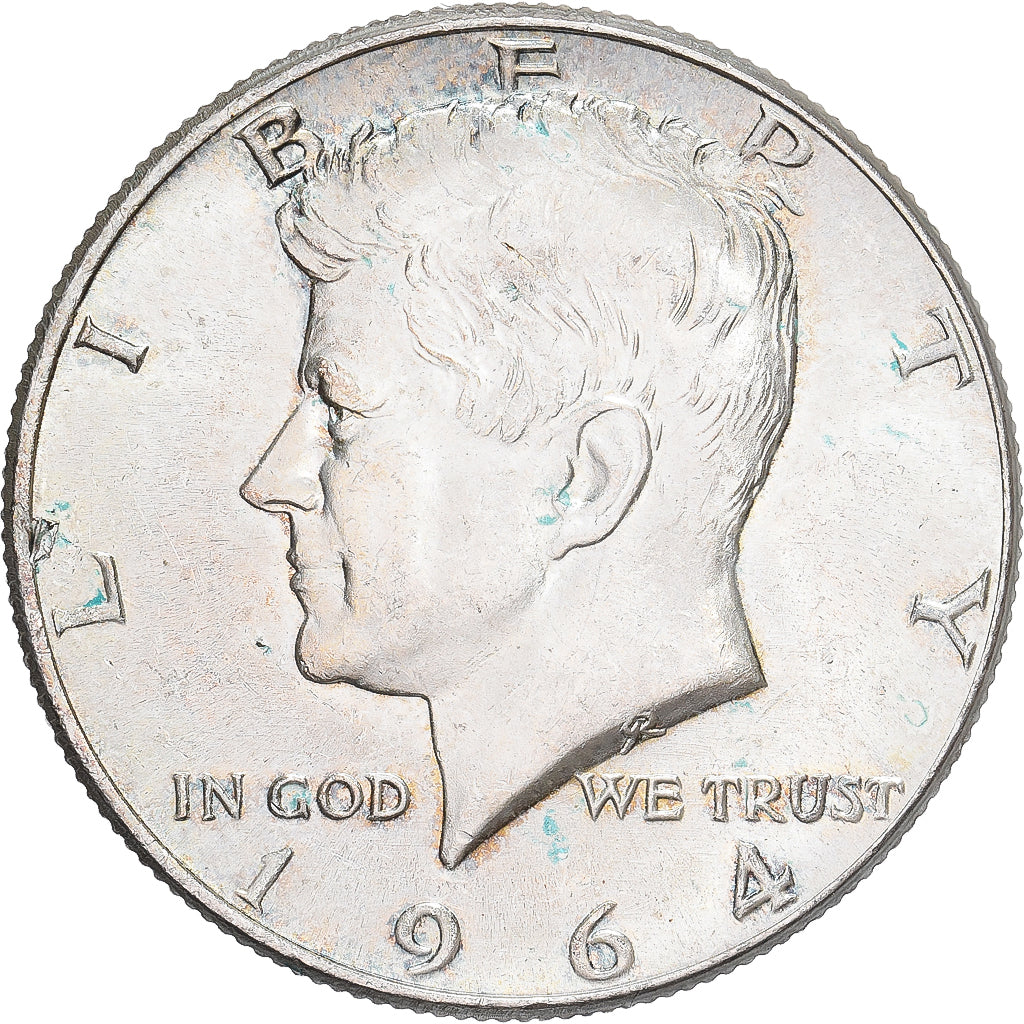 Stati Uniti, Half Dollar, Kennedy, 1964, Philadelphia, Argento, SPL
