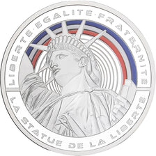 Frankreich, Medaille, Les Fleurons Français, La Statue de la Liberté, Silber
