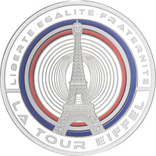 France, Médaille, Les Fleurons Français, La Tour Eiffel, Argent, FDC