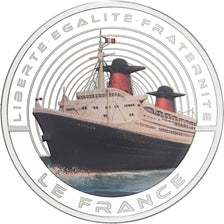 France, Médaille, Les Fleurons Français, Le France, Argent, FDC