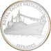 República Democrática do Congo, 10 Francs, 2001, Royal Yacht Britannia, Prata