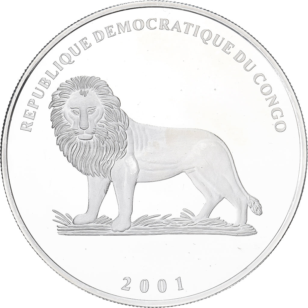 República Democrática do Congo, 10 Francs, 2001, Royal Yacht Britannia, Prata