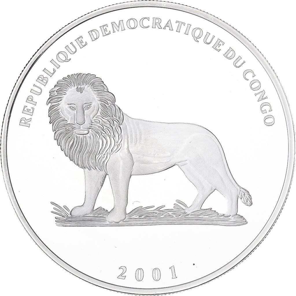 Republika Demokratyczna Konga, 10 Francs, 2001, Cutty Sark, Srebro, MS(64)