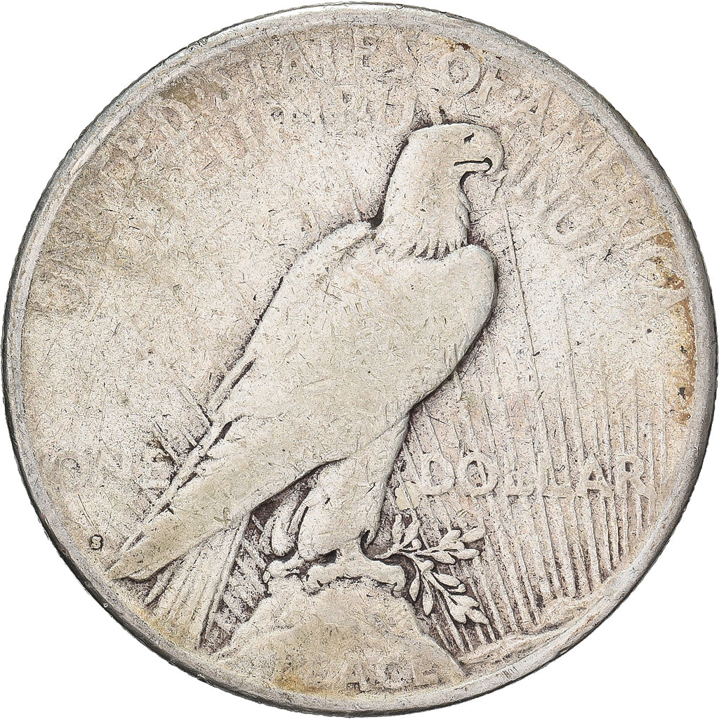 USA, Dollar, Peace, 1922, San Francisco, Srebro, VF(20-25)
