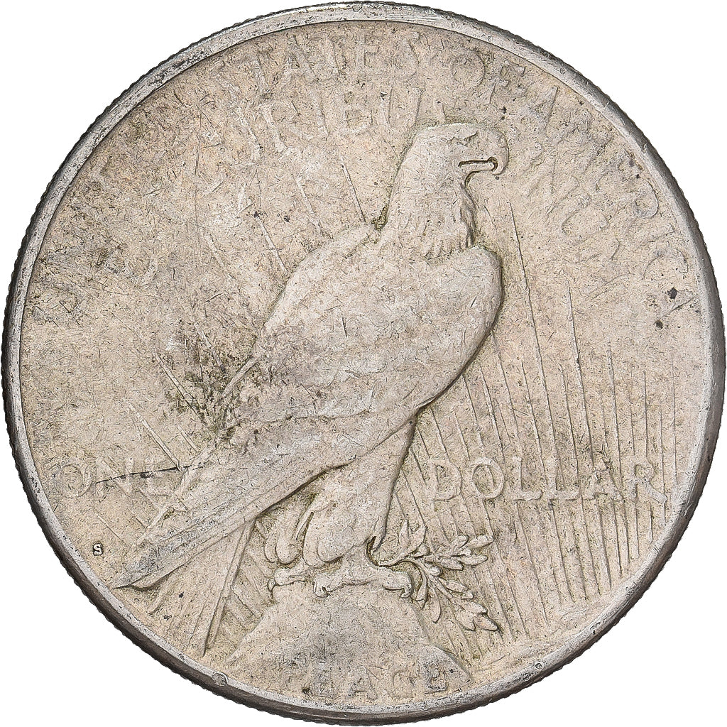 États-Unis, Dollar, Peace, 1922, San Francisco, Argent, TB+