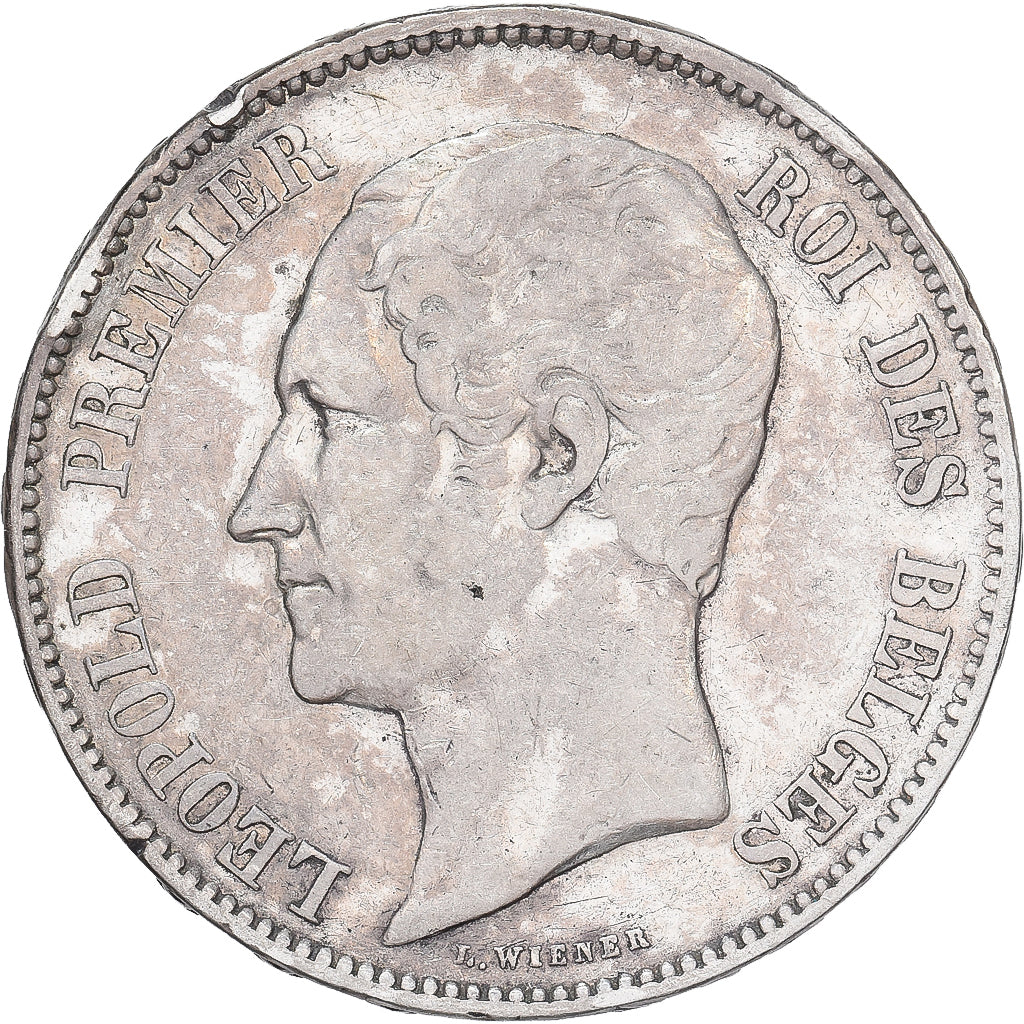 Belgium, Leopold I, 5 Francs, 5 Frank, 1850, Silver, EF(40-45), KM:17
