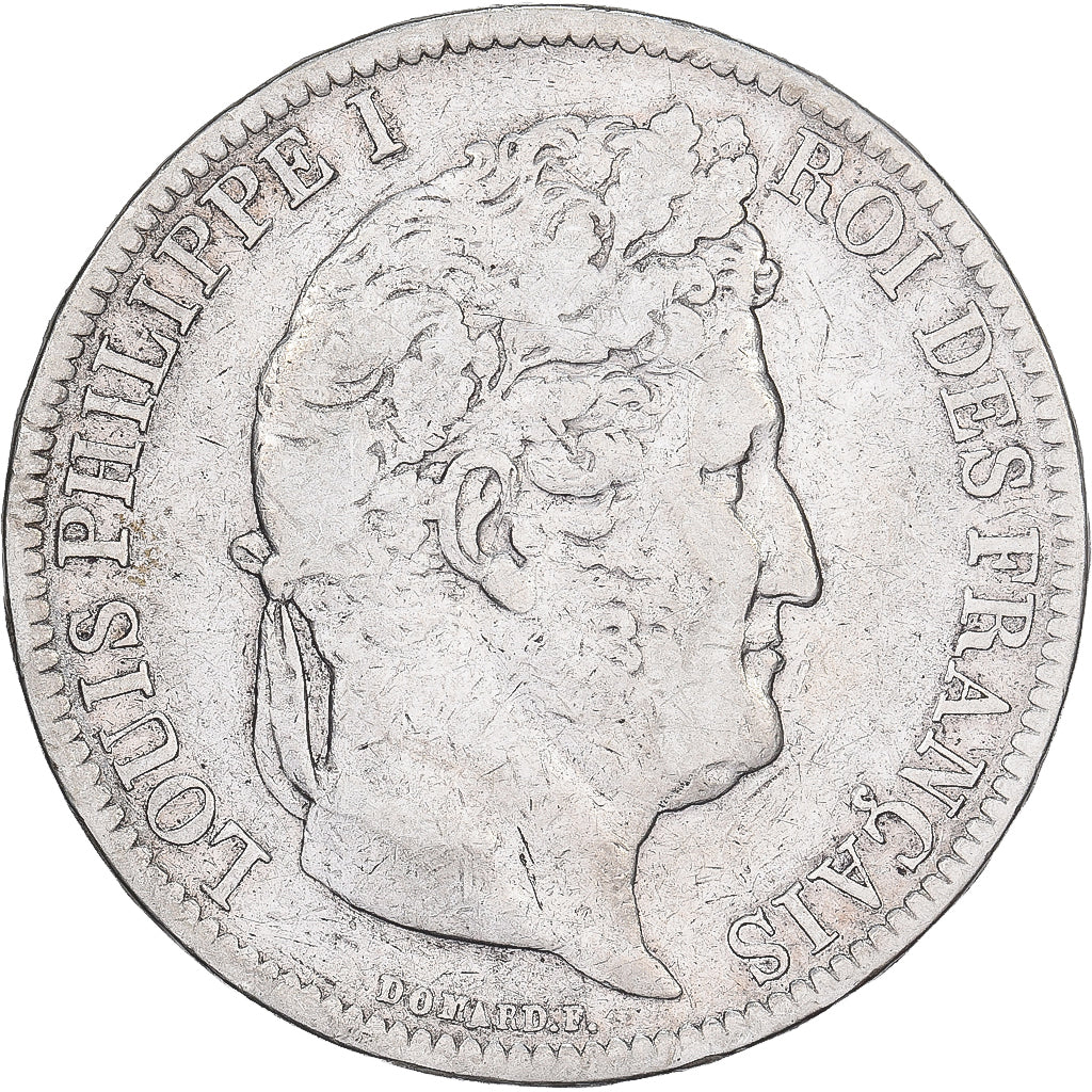 Francja, 5 Francs, Louis-Philippe, 1831, Nantes, Srebro, VF(20-25)