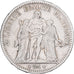 France, 5 Francs, Hercule, 1849, Strasbourg, Argent, TB, Gadoury:683, KM:756.2