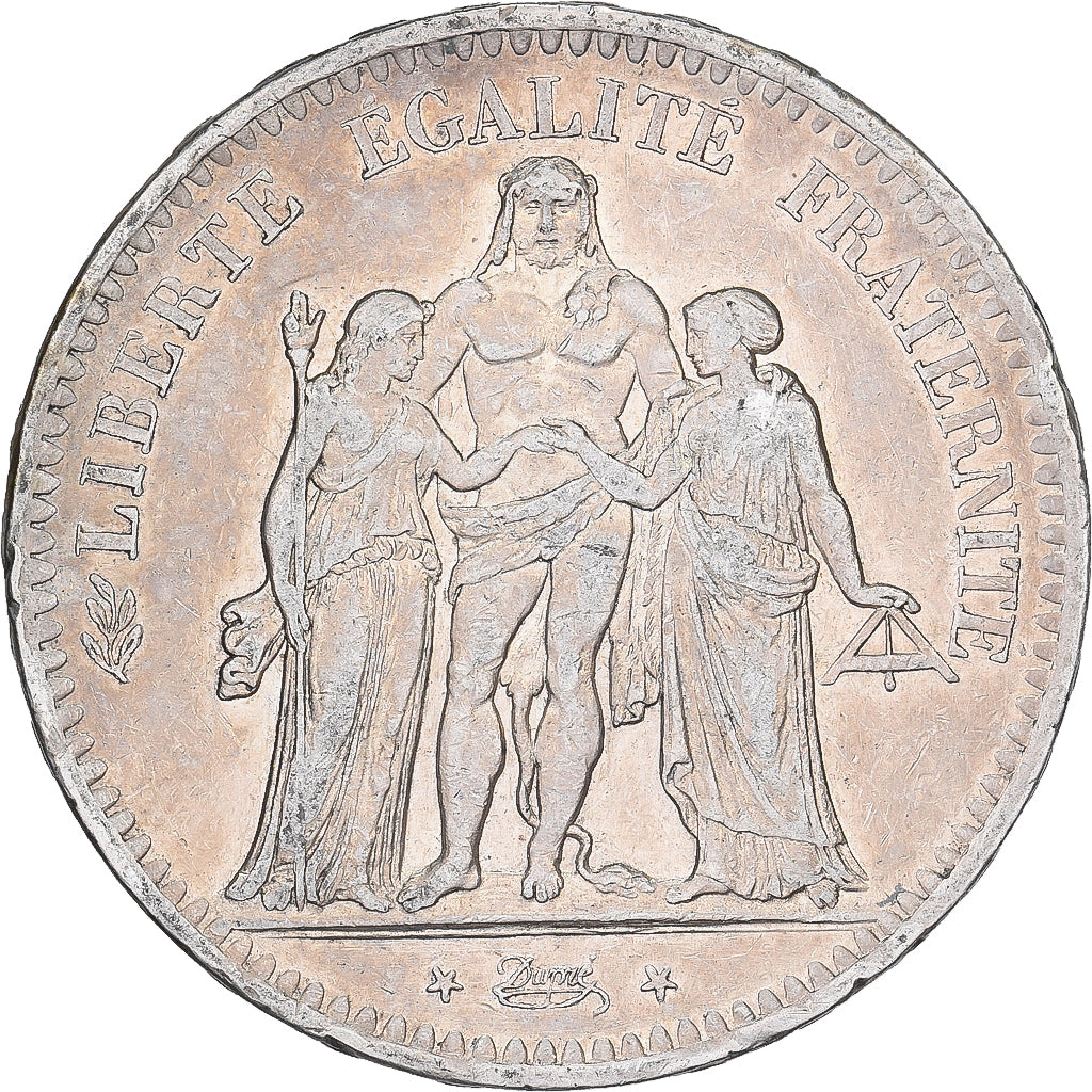 France, 5 Francs, Hercule, 1849, Paris, Silver, EF(40-45), Gadoury:683, KM:756.1