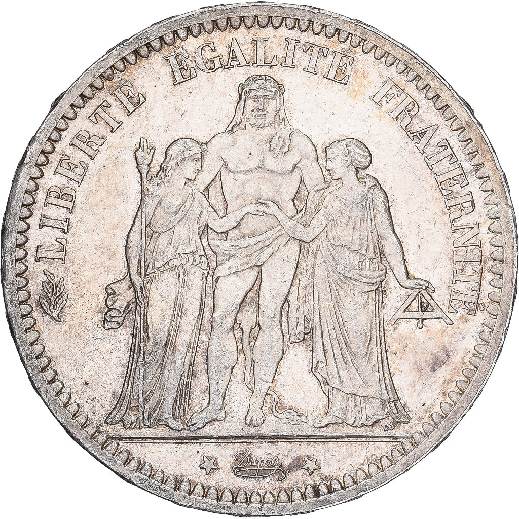 Frankreich, 5 Francs, Hercule, 1873, Paris, Silber, VZ, Gadoury:745a, KM:820.1