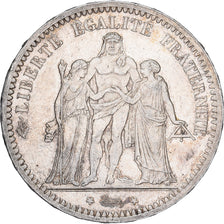 France, 5 Francs, Hercule, 1873, Paris, Silver, AU(55-58), Gadoury:745a