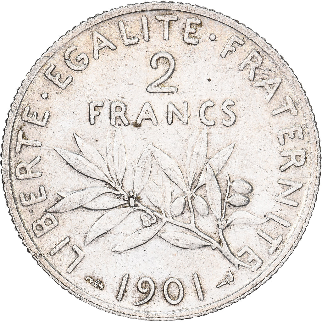 France, 2 Francs, Semeuse, 1901, Paris, Argent, SUP, Gadoury:532, KM:845.1