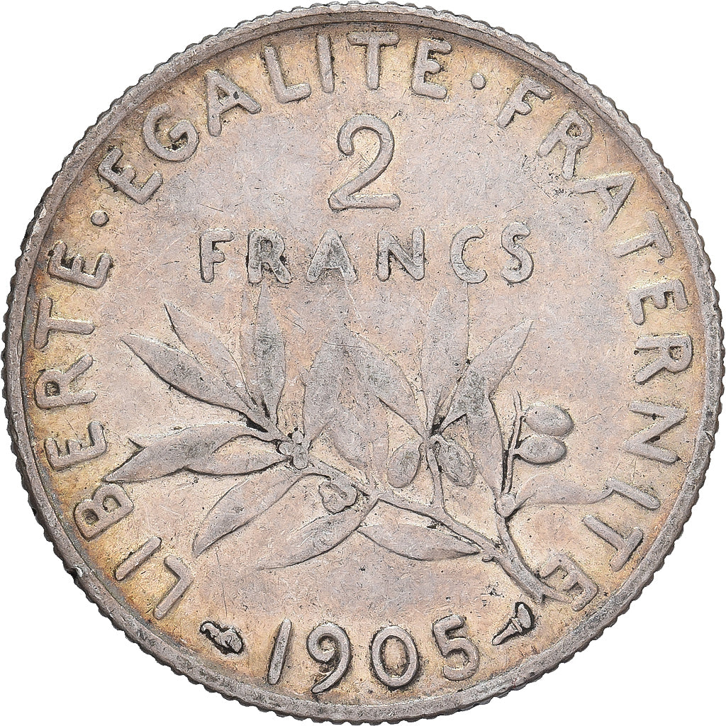 France, 2 Francs, Semeuse, 1905, Paris, Argent, TTB, Gadoury:532, KM:845.1