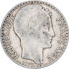 Francia, 10 Francs, Turin, 1930, Paris, fautée - désaxée, Argento, MB+