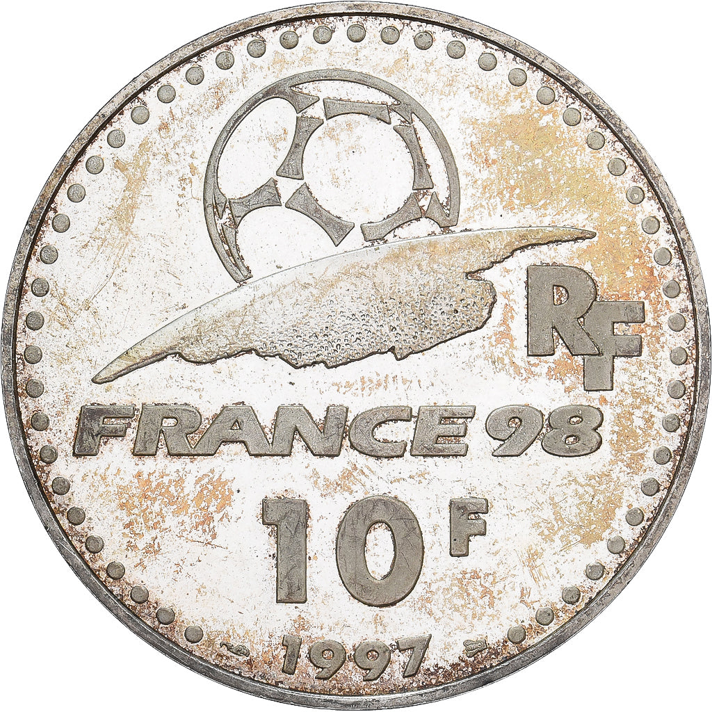 France, 10 Francs, Coupe du Monde - Argentine, 1997, Paris, Argent, SPL