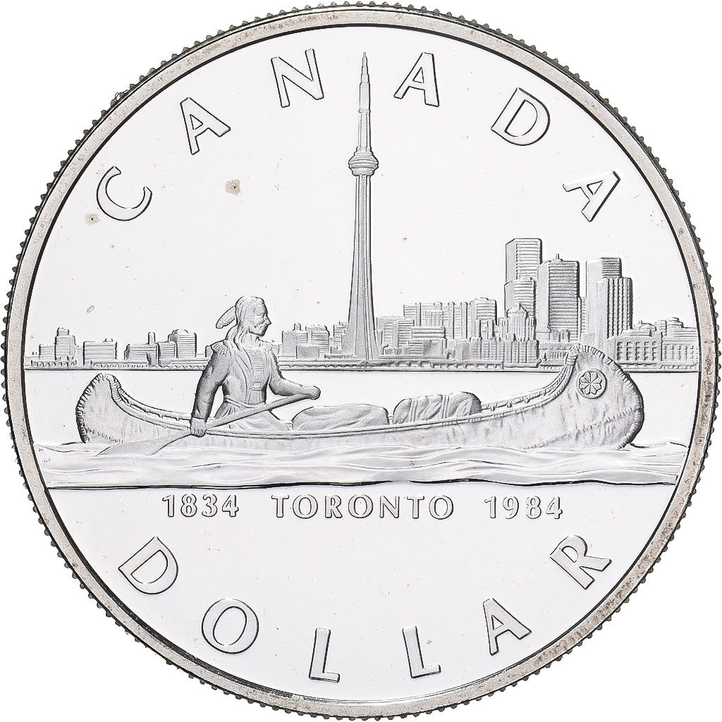 Canadá, Elizabeth II, Dollar, 1984, Royal Canadian Mint, Prata, MS(65-70)