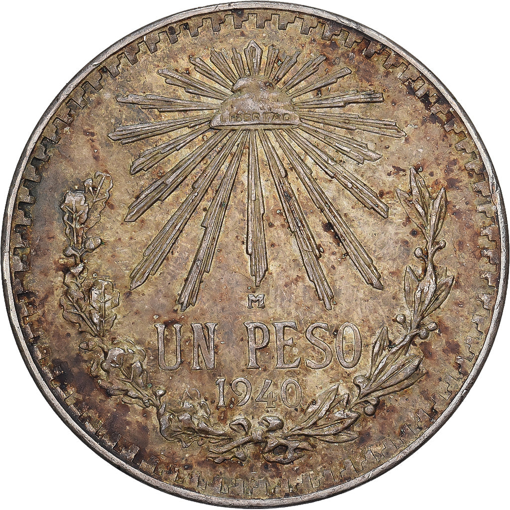 Mexique, Peso, 1940, Mexico City, Argent, SUP, KM:455