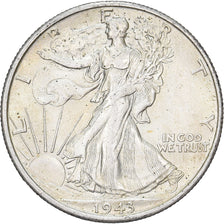 Vereinigte Staaten, Half Dollar, Liberty Walking, 1943, San Francisco, Silber