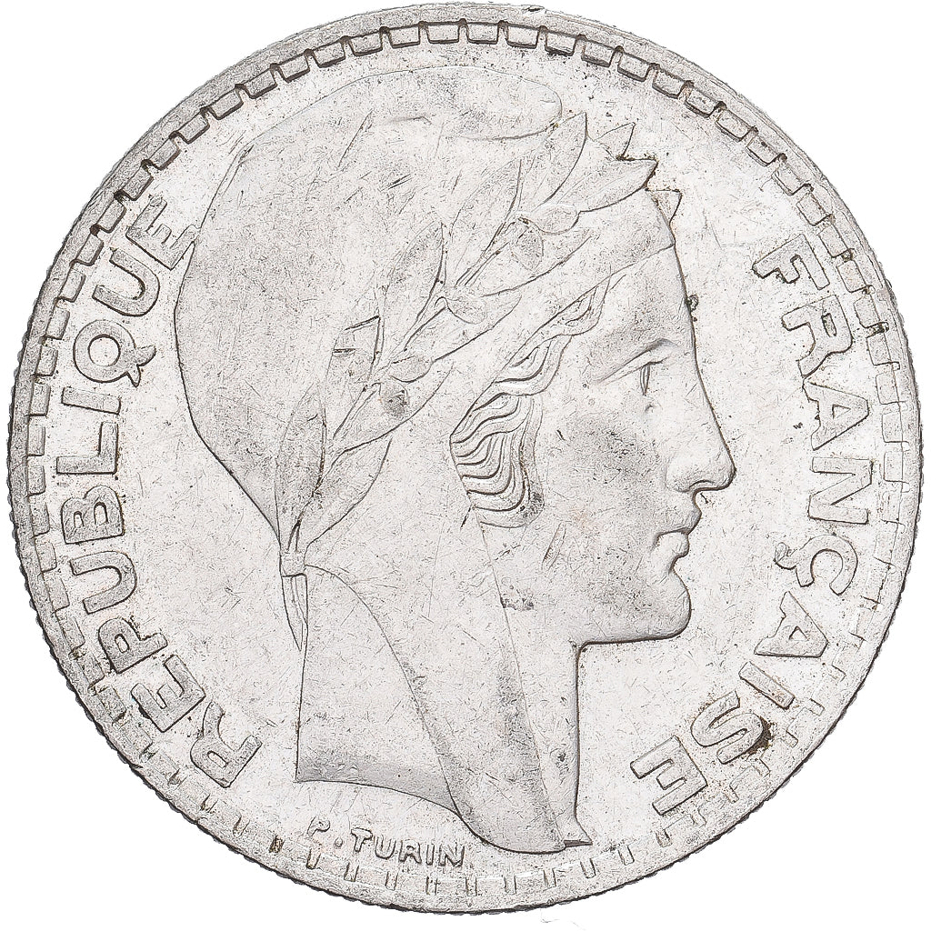 Frankreich, 20 Francs, Turin, 1937, Paris, Silber, SS+, Gadoury:852, KM:879