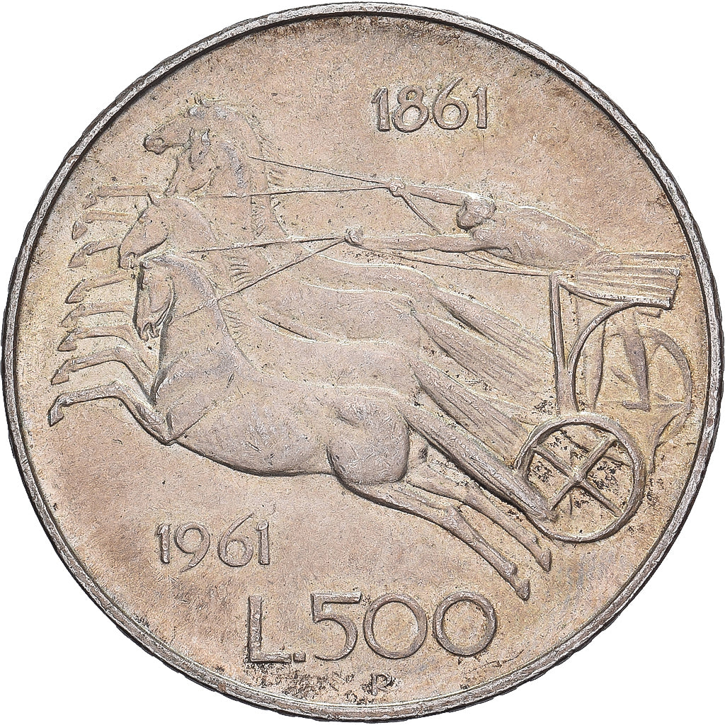 Italien, 500 Lire, 1961, Rome, Silber, VZ+, KM:99