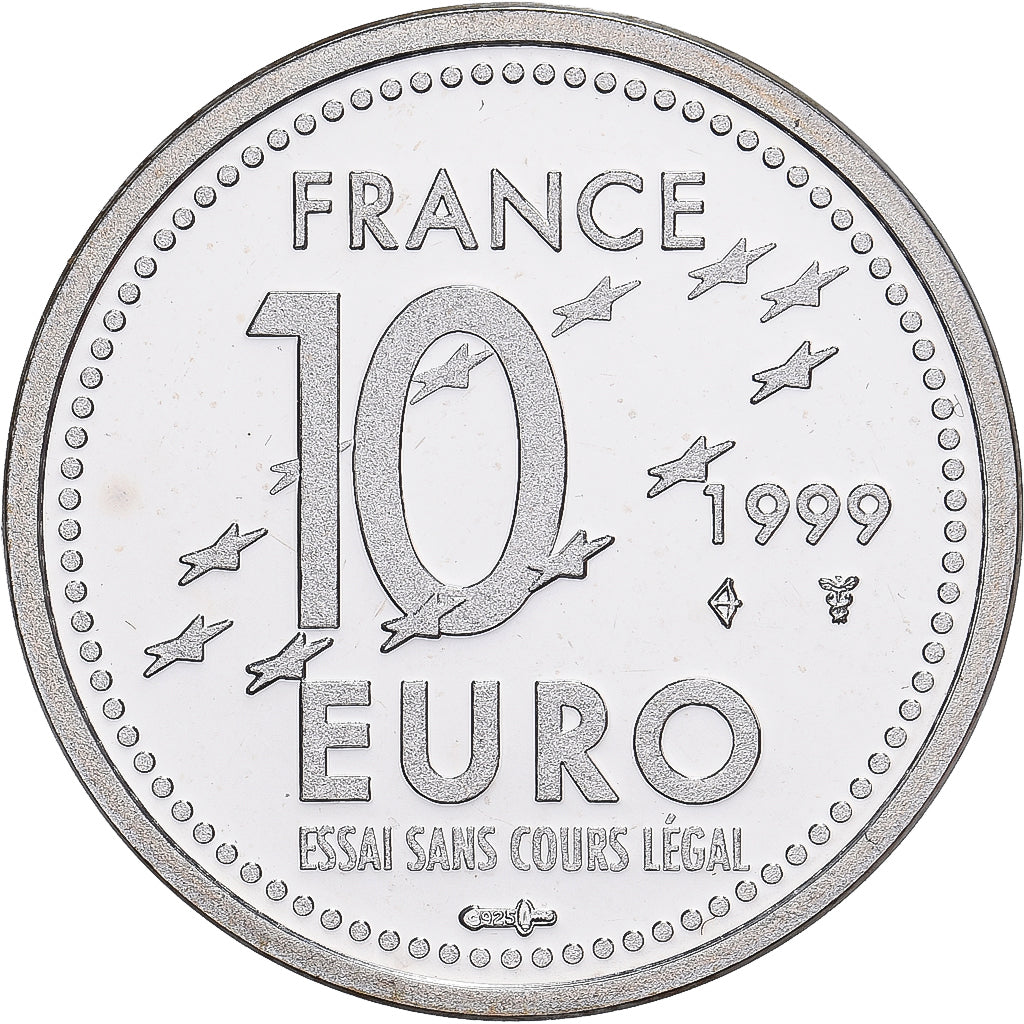 France, 10 Euro, Europa, ESSAI, 1999, Utrecht, Argent, FDC