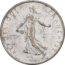 France, 5 Francs, Semeuse, 1960, Contemporary forgery, Silvered Metal