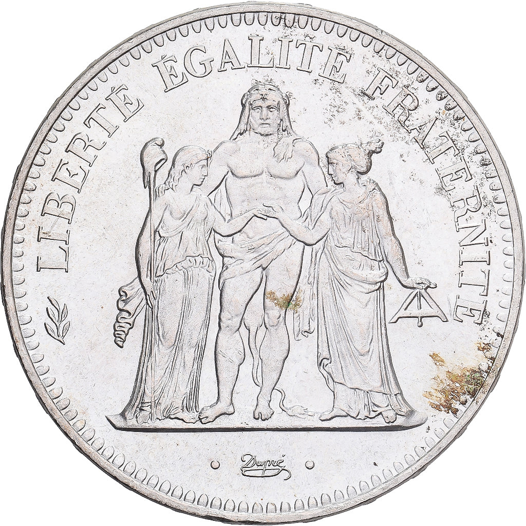 France, 50 Francs, Hercule, 1974, Hybrid issue, Silver, MS(60-62), Gadoury:882a