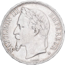 France, 5 Francs, Napoléon III, 1867, Paris, Silver, VF(30-35), Gadoury:739