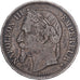 Francia, 5 Francs, Napoléon III, 1869, Strasbourg, Argento, BB, Gadoury:739