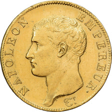França, 40 Francs, Napoléon I, AN 13, Paris, Dourado, AU(50-53), Gadoury:1081