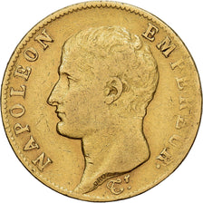 França, Napoleon I, 20 Francs, 1806, Paris, Dourado, VF(20-25), Gadoury:1023