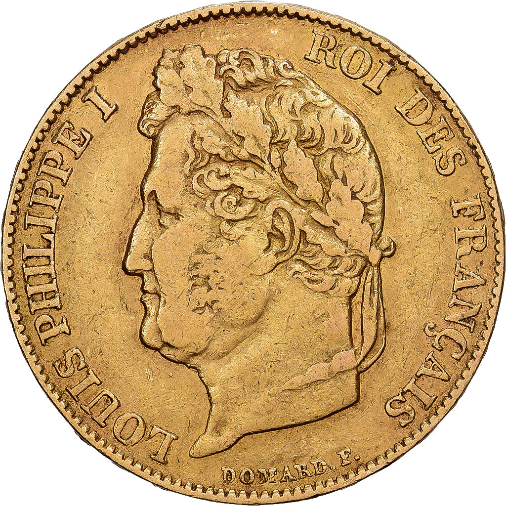 France, Louis-Philippe, 20 Francs, 1834, Paris, Gold, VF(30-35), Gadoury:1031