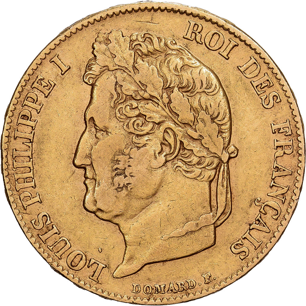 Francja, 20 Francs, Louis-Philippe, 1841, Paris, Złoto, EF(40-45)